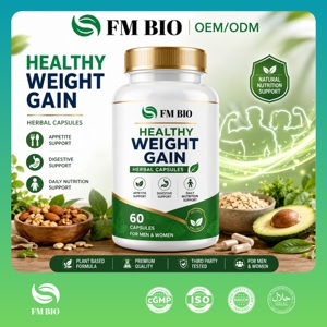 Capsules <span class=keywords><strong>de</strong></span> prise <span class=keywords><strong>de</strong></span> poids à base <span class=keywords><strong>de</strong></span> plantes OEM, complément alimentaire sain pour une prise <span class=keywords><strong>de</strong></span> poids rapide, stimule l'appétit, améliore la digestion et le sommeil pour adultes - Product Image 1