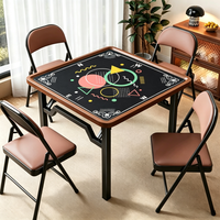 Tapis de table de mahjong de style géométrique Memphis, antidérapant, tapis de jeu de mahjong, housse de table insonorisante pour jeu familial