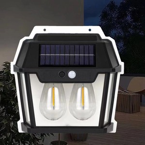 Lampe murale solaire rétro à filament de tungstène, éclairage décoratif pour jardin extérieur, villa - Product Image 3