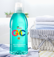 Détergent liquide pour linge écologique de la marque Rayshine GMC pour les vêtements, 1,5 kg, parfum floral, flacon pompe en plastique