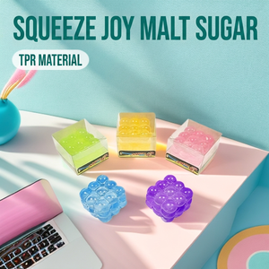 Jouets d'extérieur : Cube sensoriel marbré anti-stress à rebond lent pour enfants et adultes - Product Image 5