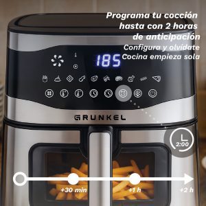 Friggitrice ad aria MaxySteelFryer 9L 2200W con display digitale e cestello antiaderente per una cucina sana - Product Image 6