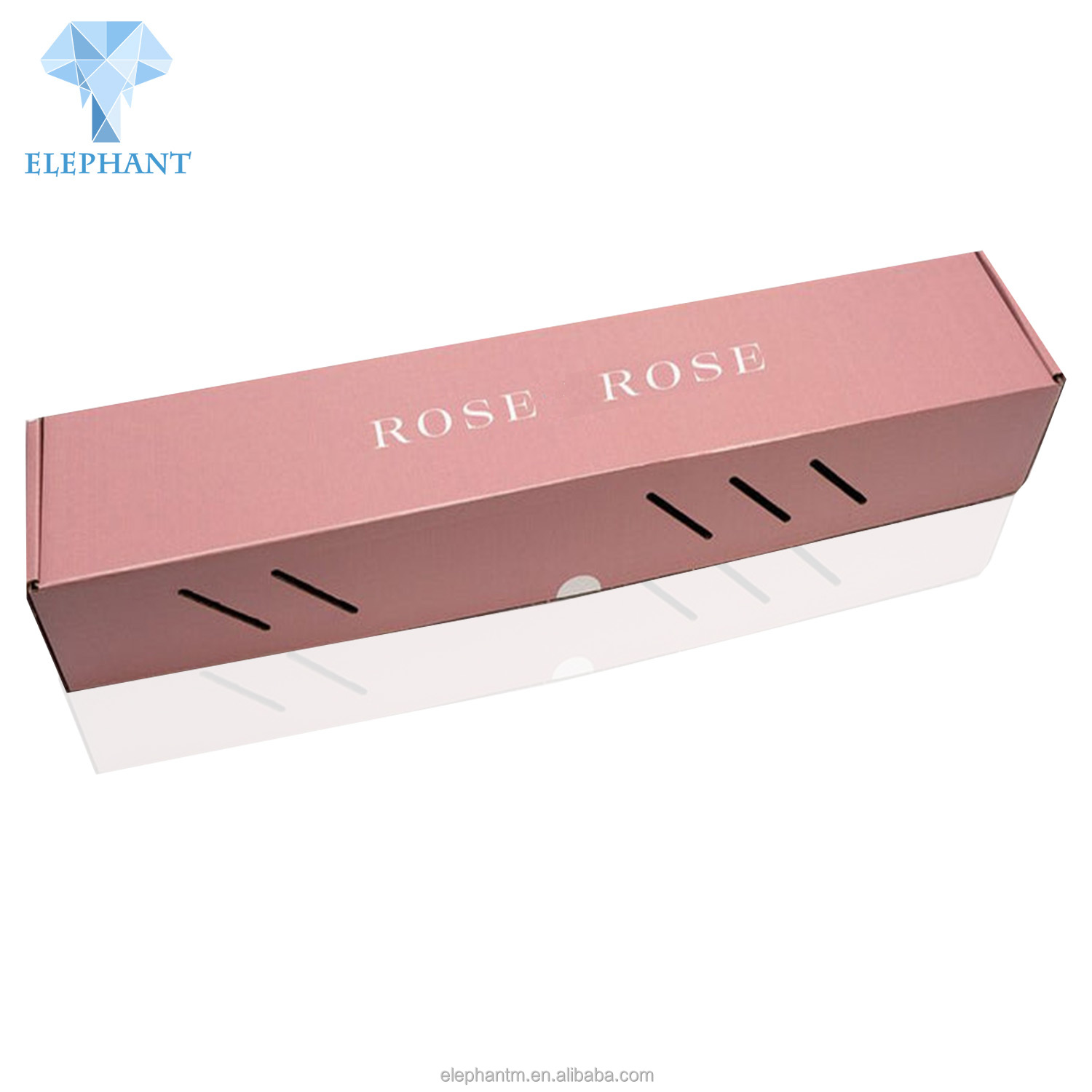 Custom Folding Long Roses Flower Gift Box Set Insert Paper Box For Packaging
