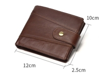 Dompet Kulit Asli Berkualitas Tinggi Grosir, Dompet Kulit Crazy Horse Kasual, Dompet Kartu Kulit Premium