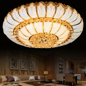 Offre Spéciale rond LED plafonniers en cristal salon design de luxe plafonniers en or - Product Image 3