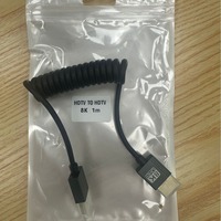 Câble USB-C 2.1 blindé 8K60Hz 4K120Hz avec connecteurs coudés gauche/droite pour PC, téléphone, tablette, appareil photo, moniteur, TV