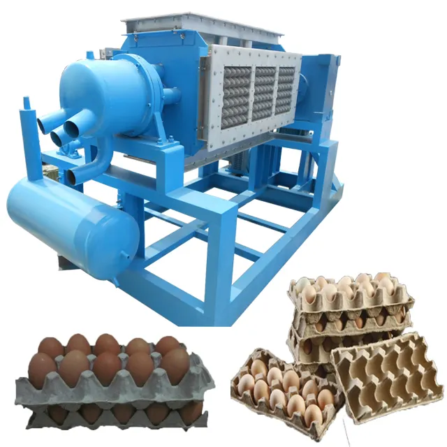 Factory Price 2200-2500 Pieces Per Hour Small Carton Paper Pulp Egg Packing Machine Egg Tray Machine