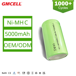 Piles rechargeables Ni-MH de type C 1,2 V 5000 mAh pour packs de batteries d'urgence incendie personnalisés 3,6 V/4,8 V 5 Ah - Product Image 1