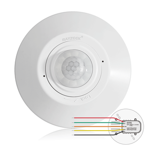 Sensor de Presencia <span class=keywords><strong>PIR</strong></span> de Techo 12/24VDC con Relé de Contacto Seco para Sistemas de Gestión de Energía EMS/HVAC, Uso en Proyectos Hoteleros - Product Image 2