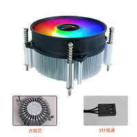 Ventilateur de refroidissement de processeur à LED RVB de 90 mm avec dissipateur thermique à caloduc, compatible avec les cartes mères PC Air LGA X79 X99 2011