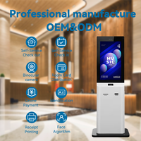 Kiosque à écran tactile pour hôtel, machine de paiement par carte de crédit, kiosque d'auto-enregistrement, terminal de service en libre-service pour hôtel, reconnaissance de carte d'identité