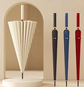 Nouvel Arrivage Parapluie Semi-Automatique Droit Robuste à 24 Baleines Coupe-Vent de Luxe pour Vente en Gros, Cadeau d'Affaires - Product Image 3