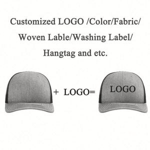 Gorras Trucker Snapback de 6 Paneles, de Malla y Pana, para Deportes al Aire Libre y Golf, Unisex, Ajustables, con Logotipo Personalizado, 80 Colores Sólidos de Alta Calidad - Product Image 3