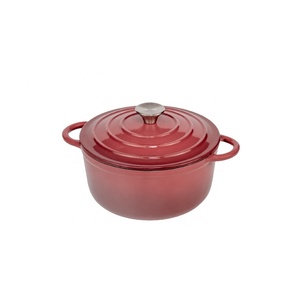 Rôtissoire en fonte <span class=keywords><strong>Cocotte</strong></span> Ronde 5L Noir 26cm Batterie de cuisine Marmite Casserole en fonte Fer à repasser - Product Image 4