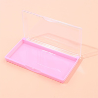 Boîte de rangement pour extensions de faux cils avec logo personnalisé Palette en plastique Organisateur de cils Présentoir Outils de maquillage Fournitures