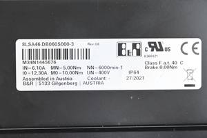 SPS-Automatisierung Servomotor 8LSA46DB060S000-3 Rev C8 - Product Image 3