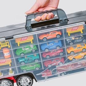 Camion jouet pour enfants, construction en alliage métallique moulé sous pression, petite voiture moulée sous pression, transporteur véhicules à friction avec glissière, offre spéciale - Product Image 5