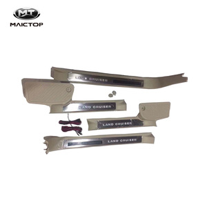 Door sill <b>strips</b> are suitable for Land Cruiser 2016-19 models with built-in scooters, providing anti-slip and noise reduction. - Product Image 4