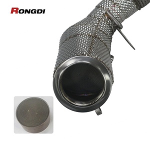 Downpipe ท่อไอเสียสำหรับ BMW F10 M5/M6 F12 F06ประสิทธิภาพ4.4T ท่อไอเสียอัตราการไหลสูง downpipe พร้อมเกราะป้องกันความร้อน - Product Image 2