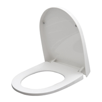 Fournisseur professionnel de couvercles de toilettes intelligents en plastique de forme allongée moderne, sièges chauffants, fermeture douce, AC 220V, garantie de 2 ans, salle de bain