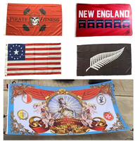Bendera Ramah Lingkungan Cetak Digital Poliester Kustom 2x3ft 3x5ft 4x6ft Spanduk Iklan Acara Olahraga Luar Ruangan
