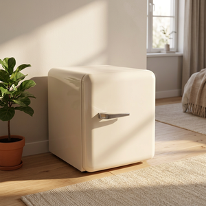 Refrigerador Compacto de 1 Puerta, Mini Nevera Portátil Blanca de Plástico, Descongelación Manual, Refrigeración por Compresor Eléctrico Doméstico - Product Image 1