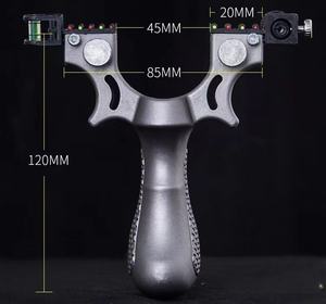 Tirachinas con luz de nivel, banda de goma plana, tirachinas para caza al aire libre, catapultas de precisión de gran potencia - Product Image 2