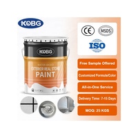 Peinture à base de sable naturel KOBG, texture granit, revêtement mural extérieur pour projets de construction, vente directe usine