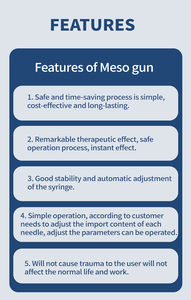 Pistolet de mésothérapie capillaire U225 Injection sans aiguille pour le rajeunissement de la peau Élimination des rides Mésothérapie faciale - Product Image 6