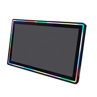 Nouvel écran LED tactile capacitif Full HD dynamique de 23,8 pouces avec interfaces USB/DVI/Série, bandes lumineuses LED latérales, moniteur de jeu vertical