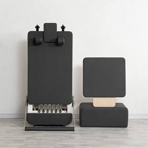 Lit de Pilates en alliage d'aluminium, petit, blanc, personnalisable, pour cours privés, salle de sport à domicile, studio de yoga, équipement de sport et de fitness - Product Image 4