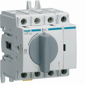 สวิตช์ตัดวงจรแบบหมุน Hager 4P 32A 3.5M สำหรับงานแรงดันต่ำ - Product Image 1