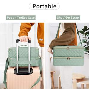 Muestra Gratuita, Nuevo Diseño, Bolsa Multifuncional para Accesorios de Esmalte de Uñas, Estuche para Secador de Uñas, Bolsa de Almacenamiento de Esmalte de Uñas de Doble Capa - Product Image 3