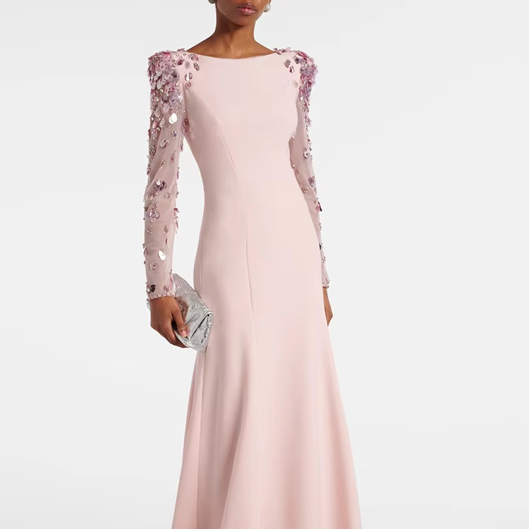 white christmas dresses NumberSea-Sheath / Column Celebrity Style Dress Prom Floor Length Sleeveless Plunging Neck Chiffon with Beading Draping As Picture