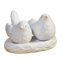 Ensemble salière et poivrière en céramique personnalisable, style nordique mignon, avec plateau, cadeau souvenir de mariage ou de la Saint-Valentin, écologique