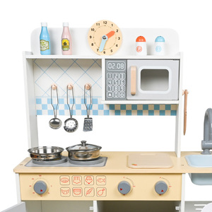 Mainan dapur simulasi permainan prasekolah anak-anak, mainan edukasi memasak peran kayu untuk anak-anak CE - Product Image 2