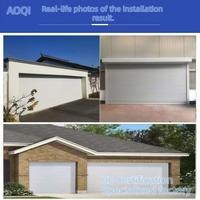 Porte à enroulement automatique verticale avec design résistant au vent en aluminium pour ateliers et garages, couleur personnalisable