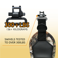 Sangle de fusil de chasse GAF pour le suivi à longue distance des cerfs, avec matériau en toile renforcé et soutien confortable pour l'épaule