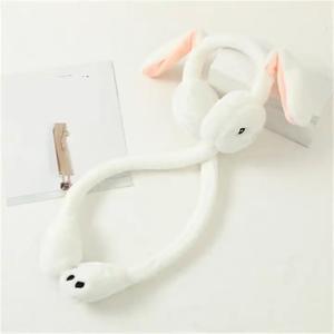 K1076 orejeras calientes moverán Orejas de conejo orejeras lindas clima de invierno femenino orejeras cálidas paquete anticongelante sombrero de oreja - Product Image 6