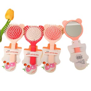 Cepillo de masaje para la cabeza con diseño de oso, cepillo redondo de nailon con cojín para el cabello, herramienta de peinado portátil para la población en general - Product Image 5