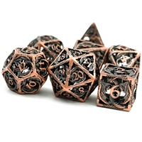 Udixi Dragon volant creux en métal dés RPG jeux de société ou de cartes jeu de dés polyédriques de haute qualité