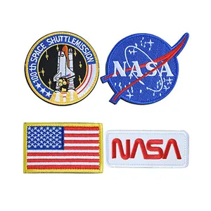 Wholesale Custom Embroidery Patch For Clothing No Minimum Order Quantity Iron On NASA Embroidered Patches