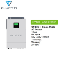 Инвертор HV10K 10 кВт, однофазный, автономный, с аккумулятором LiFePO4 HB500 10 кВт·ч 200 А·ч, расширяемый, настенный, для домашнего резервного питания (Африка)
