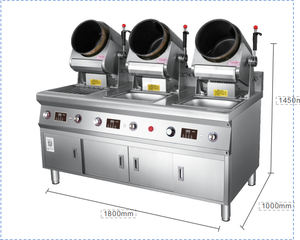 Cuisinière électrique automatique <span class=keywords><strong>Semikron</strong></span> 3,5 kW 5 kW, machine de cuisine, tambour de 260 mm, machine à sauter, robot chef, personnalisation acceptée - Product Image 3