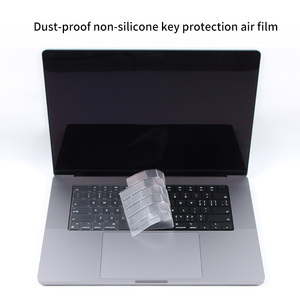 맥북 프로 M1 A2338 키보드 커버 A2251 2020 Pro16 A2485 용 초박형 투명 실리콘 방수 키보드 필름 - Product Image 3