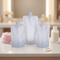 Pochette cosmétique à bec verseur pour liquides, rechargeable, vide, souple, format voyage, portable, pour voyages d'affaires