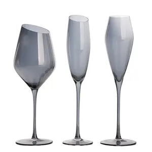 La artesanía exquisita Ideal para Bar de champán flautas de champán cristal gafas conjunto transparente de vidrio de vino