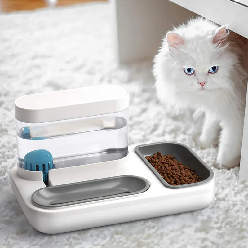 Pet kedi kase otomatik besleyici çeşme kapalı yavru içme suyu