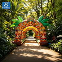 Arches gonflables de style africain, arches gonflables géantes, adaptées à la mise en beauté des zoos et des jardins botaniques sur le thème africain