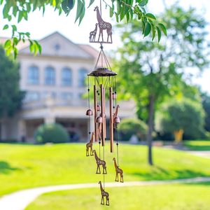 Giraffe Wind Chimes Outdoor Giraffe Gifts for Women/Men/Mom/<b>Wife</b>/Grandma Birthday Gifts Memorial Gift Metal WindChime - Product Image 6